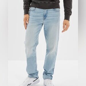 American Eagle Outfitters Easy Flex; Athletic Straight; Light Blue Jeans 38/34